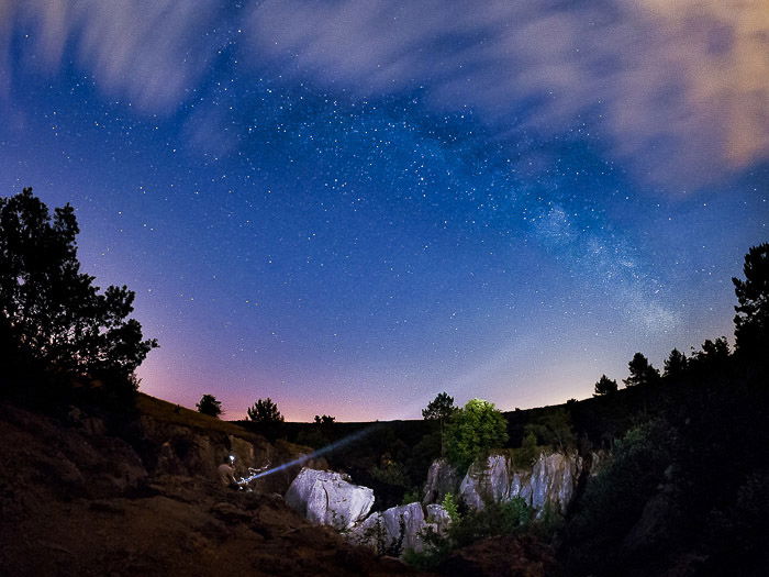 A night view over the Giant’s Tomb (Belgium).